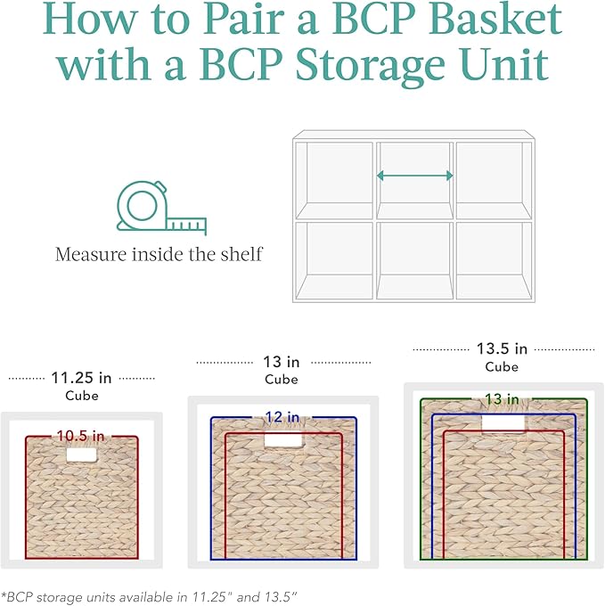 Best Choice Products 10.5x10.5in Pack of 5 Cube Storage Baskets, Water Hyacinth Multipurpose Collapsible Organizers, Handwoven Laundry Totes for Laundry, Living Room, Kids Room & Nursery - Black