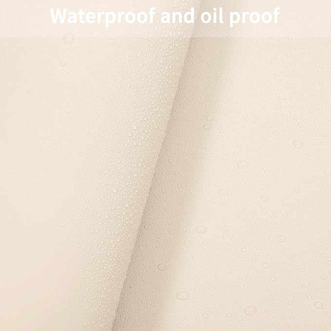 Leather Table Cover,1.8mm Thick,30x48 Inch Desk Cover,Large Desk Mat,Table Protector,Table Cover Protector,Kitchen Table Cover,Dining Table Mat,(Off White+Light Gray,30x48)