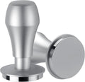 Normcore 51mm Coffee Tamper V4.1 with Click Sound Feedback, Spring Loaded Tamper With Flat Base, Espresso Barista Tamper Compatible with 51mm Delonghi Portafilter, Anodized Aluminum Handle, Silver