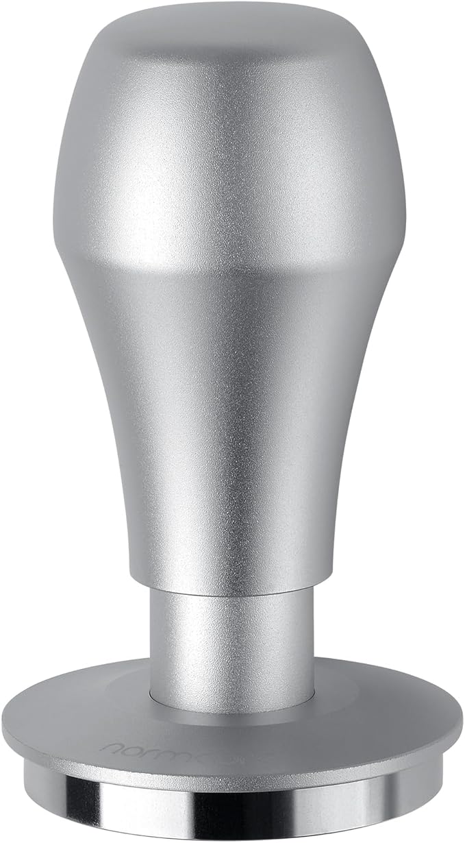 Normcore 53.3mm Coffee Tamper V4.1 with Click Sound Feedback, Spring Loaded Tamper With Stainless Steel Flat Base, Compatible with 54mm Breville Sage Espresso Machine Portafilter, Silver