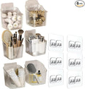 6Pack Wall Mount Organizer, Adhesive Cabinet Door Storage Bins, Clear Makeup Containers, Stackable Organizer Basket for Kitchen, Bathroom, Cabinet, Pantry, Office，Refrigerator Small Items storage