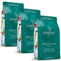 Lifeboost 3 Pack Medium Roast Whole Bean Coffee - Non-GMO Low Acid Single Origin USDA Organic Coffee - Third Party Tested For Mycotoxins & Pesticides - 12 Ounces