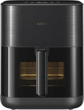 Mova FD10Pro Air Fryer, 6.3QT Large Digital Airfryer with Visible Window, 11 Preset Cooking Modes, Dual Heating System 122-450°F Precise Heat for Even Results, Non-Stick Baskets