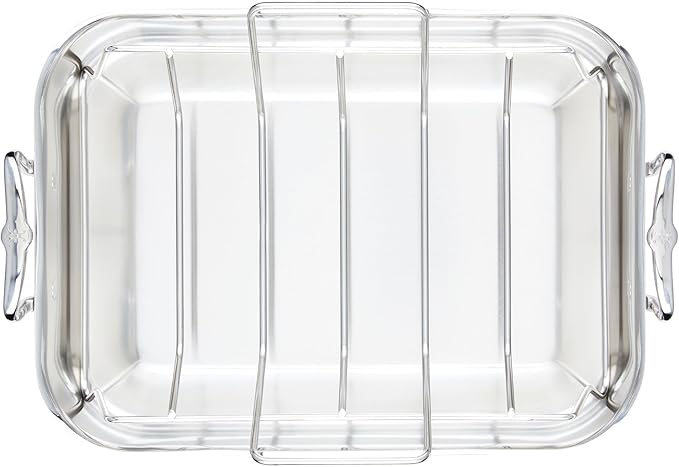 Hestan Provisions – 16.5" Classic Clad Roaster with Stianless Steel Rack