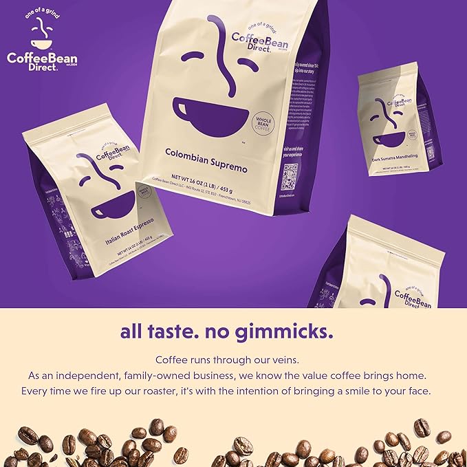 Coffee Bean Direct Dark House Blend, Whole Bean Coffee, Dark Roast, 2.5 Pound Bag (Pack of 1)