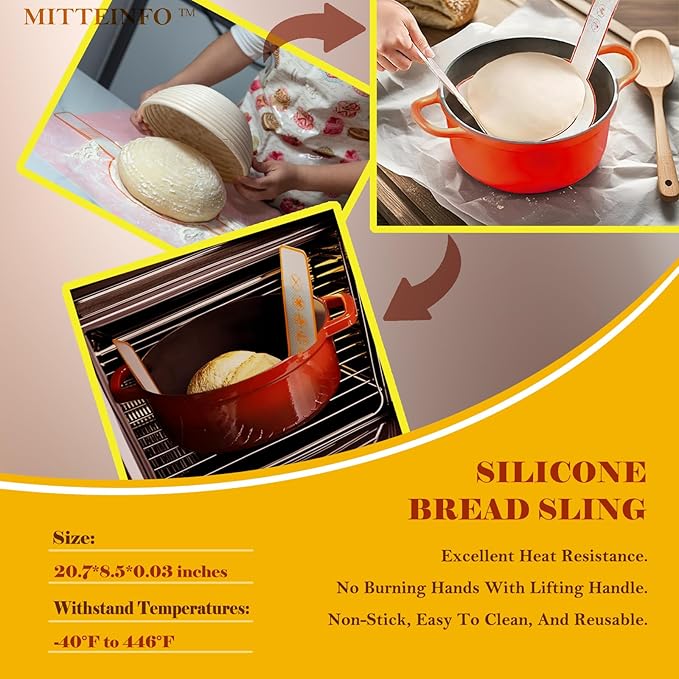 Banneton Bread Proofing Basket Set (9" Round + 10" Oval) with Sourdough Bread Baking Supplies | complete Artisan Baking Tools & Natural Rattan Supplies | All-in-One Gift Set