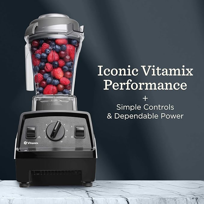 Vitamix Explorian E310 Blender, Professional-Grade Kitchen Blender for Smoothies, Soups, Juices and More, 10-Speed, Stainless Steel Blades, Self-Cleaning Kitchen Appliance, 48 Oz Container, Black