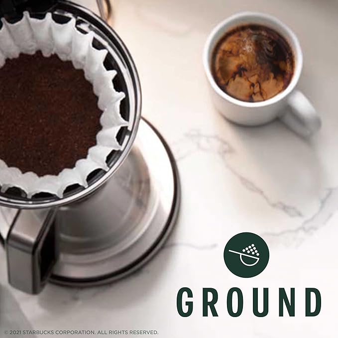 Starbucks Veranda Blend Light Blonde Roast Ground Coffee, 18 Ounce (Pack of 6)