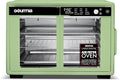 Gourmia French Door Digital Air Fryer Oven - XL 37QT Capacity, 12 Presets, FryForce 360° Tech, Dehydrate, Proof, Slow Cook, Fits 13” Pizza, 1700W, Green