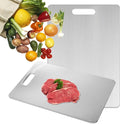 Katuchef Titanium Cutting Board - Upgraded 100% Pure Titanium Cutting Boards for Kitchen Non Toxic, Double-Grade Hygiene Durable Non Moldy Dishwasher Safe Meat Fruit Metal Board (1PC 9x13.5 Inch)