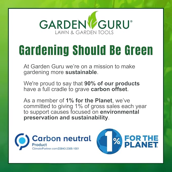 Garden Guru Straight Stainless Steel Pruner Pruning Shears Clippers Snips – Sharp Bonsai Cutter Plant Trimming Scissors – Straight Blade Garden Scissors Tool – Great for Roses Flowers Herbs Fruits