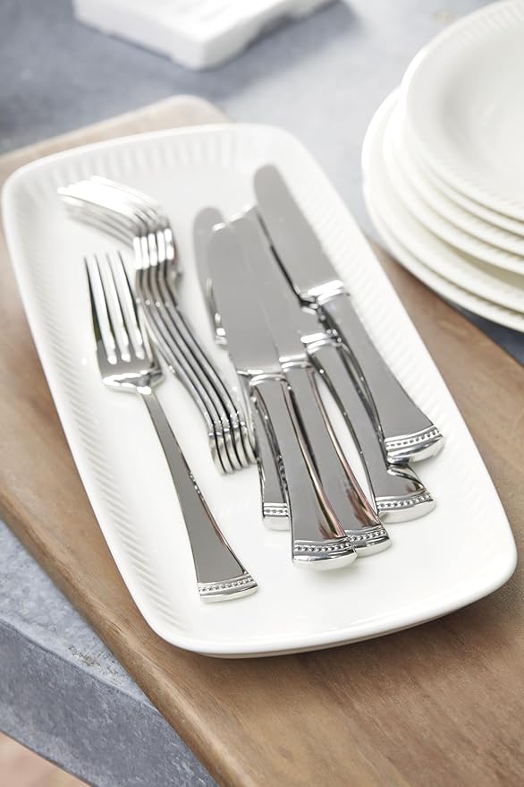 Lenox 899224 Portola Mirror 20-Piece Flatware Set, Service For 4