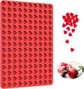 Heart Silicone Candy Molds with Scraper - Mini Heart Silicone molds for Chocolate, Hard Candy, Homemade treats(1 PCS mini heart)
