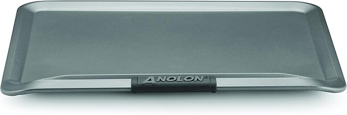Anolon Advanced Nonstick Bakeware with Grips, Nonstick Cookie Sheet / Baking Sheet - 14 Inch x 16 Inch, Gray,54717