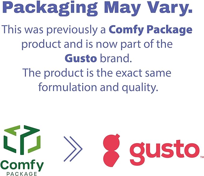 GUSTO [24 oz - 50 Count 1-Compartment Meal Prep Containers with Lids – Reusable, Microwaveable, Dishwasher & Freezer Safe, BPA-Free Food Storage Boxes for Portion Control (Formerly Comfy Package)
