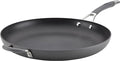 Circulon - 83906 Circulon Radiance Hard Anodized Nonstick Frying Pan / Fry Pan / Hard Anodized Skillet with Helper Handle - 14 Inch, Gray