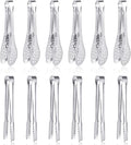 12 Pack Premium Small Serving Tongs, Dmoera Mini Stainless Steel Appetizer Tongs, 5Inch,5.2Inch(12.7cm)