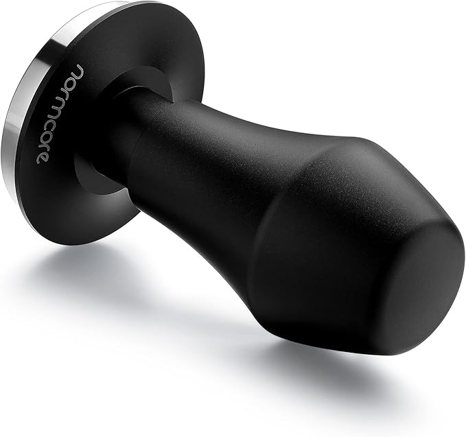 Normcore Coffee Tamper 51.5mm - Spring-loaded Tamper - Barista Tools - Barista Tools - Barista Coffee Tamper with Anodized Aluminum Tamper Stand Holder - Stainless Steel Flat Base