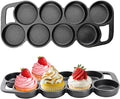 DVK Cast Iron Muffin Pan - Heavy Duty Cupcake Pan Muffin Tin, Non-Warping Even Heat Distribution for Perfect Cupcakes, Mini Cakes, Tarts, Quiches Ideal for Home Bakers Professional Chefs