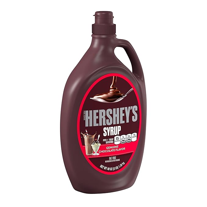 HERSHEY'S Chocolate Syrup Bulk Bottle, 48 oz