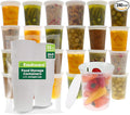Freshware Food Storage Containers [240 Set] 32 oz Plastic Deli Containers with Lids, Slime, Soup, Meal Prep Containers | BPA Free | Stackable | Leakproof | Microwave/Dishwasher/Freezer Safe