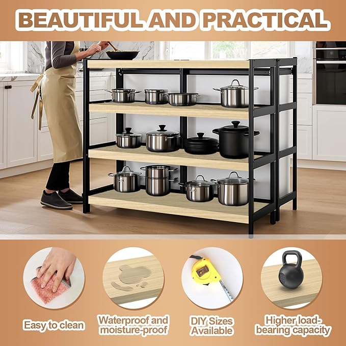 5 Pcs Wire Rack Covers 22x16x3 inch PVC Pantry Shelf Cover 0.31 inch Thick Removable Closet Wire Rack Shelf Covers,Decoration Kitchen Bathroom Office Shelving (Wood Color,22x16x3 inch)