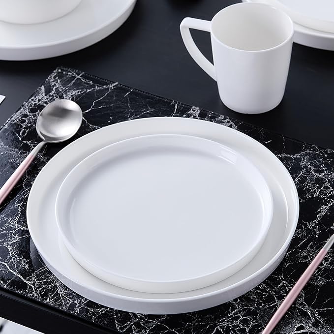 Stone Lain Madeline Formal Bone China Dinnerware Set 32 Piece Service for 8, White
