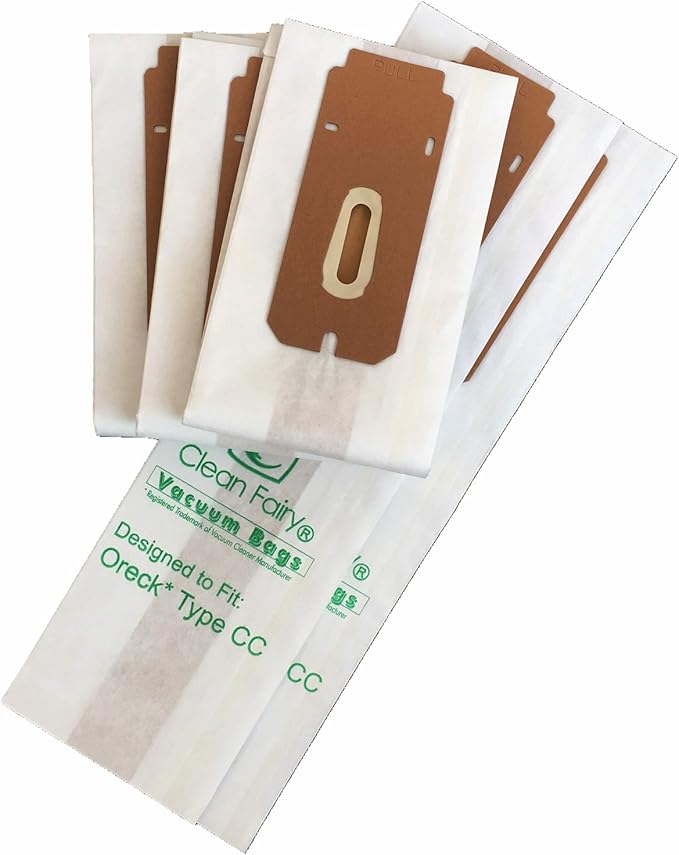 12pack CF Clean Fairy Vacuum Cleaner Bags Replacement for Oreck CCPK8DW Type CC Compatible With All Oreck XL Upright Vacuums
