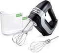 Hamilton Beach Professional 5-Speed Electric Hand Mixer with High-Performance DC Motor, Slow Start, Snap-On Storage Case, Stainless Steel Beaters & Whisk, Black (62651)