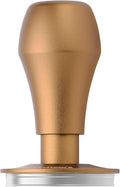 Normcore 51mm Coffee Tamper V4.1 with Click Sound Feedback, Spring Loaded Tamper Fit Delonghi Portafilter, 304 Stainless Steel Flat Base, Anodized Aluminum Handle with Silicone Stand, Bronze