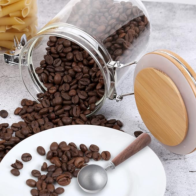 Easyworkz Retro Stainless Steel Coffee Spoon With Black Walnut Handle,10g - Measuring Spoon
