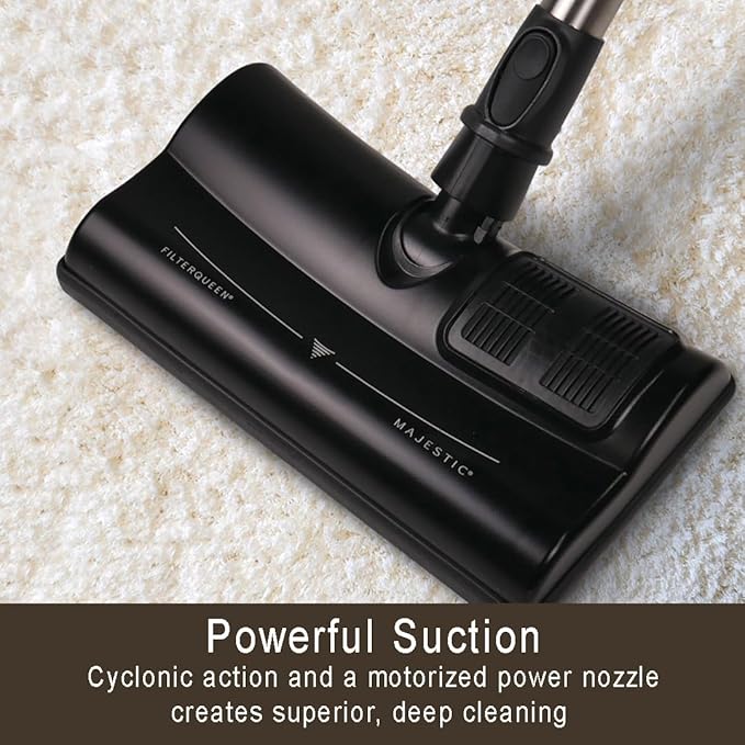 Filter Queen Majestic Surface Cleaner, Teal, Canister Vacuum with Bagless Cyclonic Action, The Ultimate All-in-One Cleaning Machine