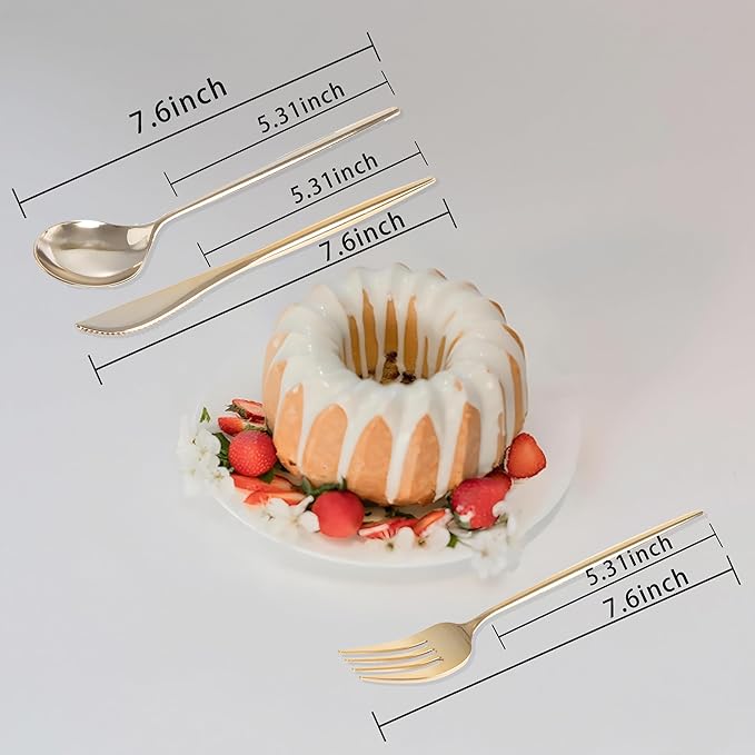 I00000 90 Pcs Gold Plastic Knives,Plastic Silverware, Gold Disposable Utensils, Heavy Duty Disposable Knives Dinnerware Perfect for Parties, Wedding & Dinners