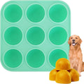 9Cavities Silicone Dog Treat Mold for Woof Pupsicle & Power Chewer Pupsicle, Frozen Dog Treat Molds for Making Refill Treats, Reusable Treat Tray for The Pupsicle Toy 25-75lbs (Large)