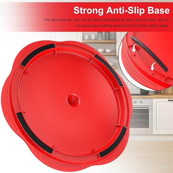 Chicken Shredder Large Chicken Breast Shredder Tool Twist with Brush&Fork, Visible Meat Shredder Machine, Anti-Slip Strip, Ergonomic Handle, BPA Free, Suitable for Pork Beef Chicken(Red)