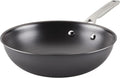 KitchenAid NITRO Carbon Steel Stir Fry Pan/Wok, Stainless Steel Handle, Compatible with All Cooktops, 10 Inch - Black