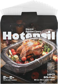 Electric Roaster Liners & Slow Cooker Liners, 10 Count 34 x 18 Inch Universal Fit for 16-22 Quart Roasters, Mess-Free Cooking, Disposable Oven Liners for Easy Cleanup, Cooking Bag