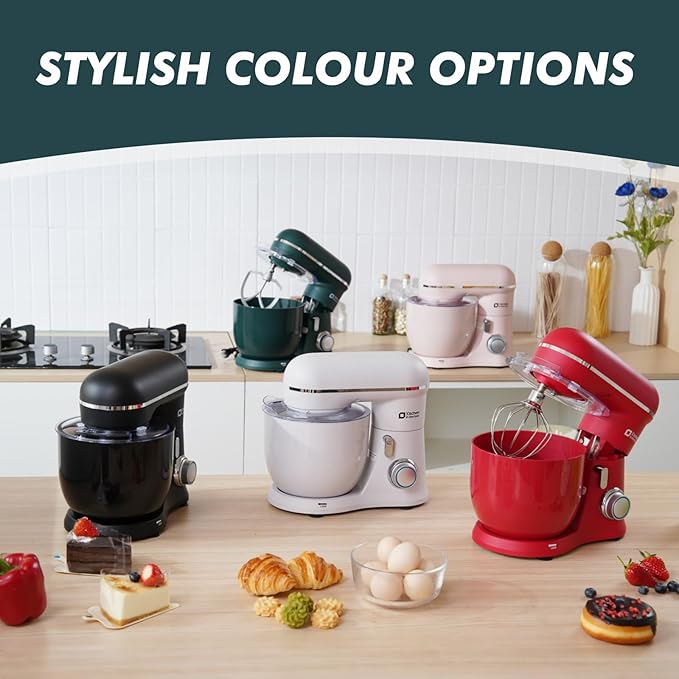 Kitchen in the Box Stand Mixer, 3.5QT Two Bowls Small Kitchen Electric Mixer, 10-Speed Portable Lightweight with Matte Finish, Egg Whisk, Dough Hook, Beater (Turquoise Green, 3.5QT)