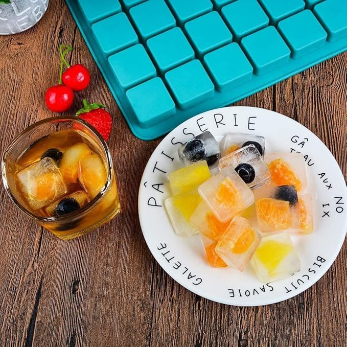 40 Cavities Square Silicone Mould Chocolate Mould Cake Baking Mold Candy Sweet Moulds Ice Cube Tray Molds Silicone Molds for Crafts for Making Chocolate Candy Ice Cube Tray