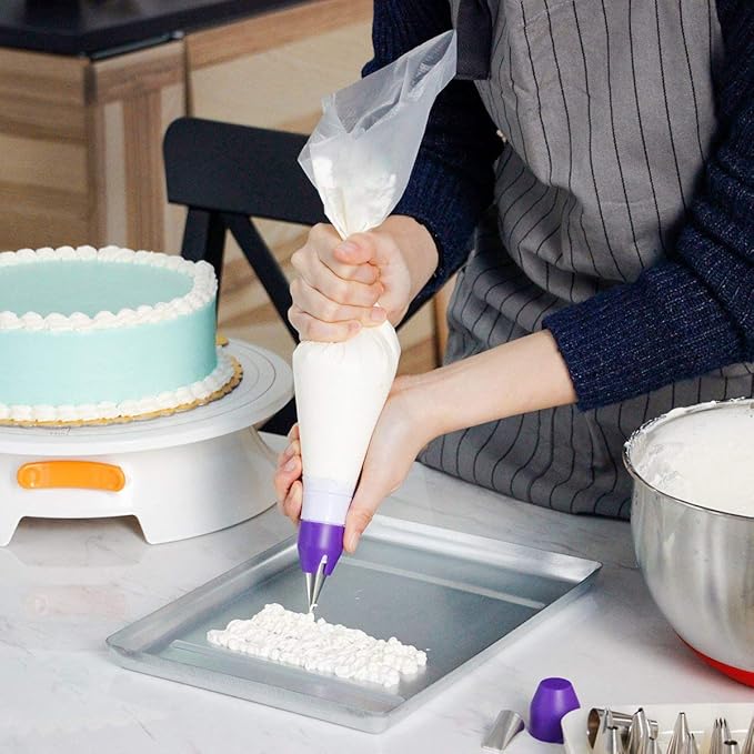 200Pcs 16 Inch Piping Bags Disposable, Durable Extra Large Pastry Bags for Cake Decorating, Bulk Piping bag, Pipping bags for Baking and Icing