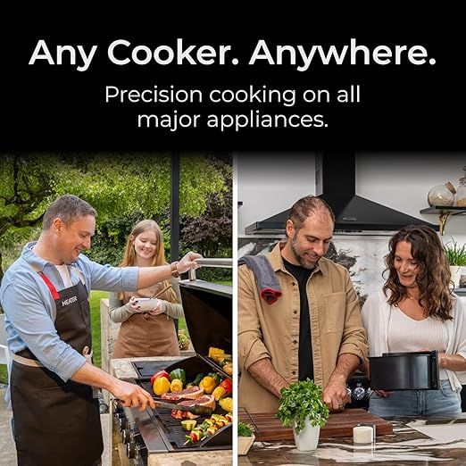 MEATER Pro: Smart Bluetooth Wireless Meat Thermometer Digital | 1000°F Heat Resistance | Long Range | Certified Accuracy | BBQ, Oven, Grill, Smoker, Air Fryer, Deep Fryer