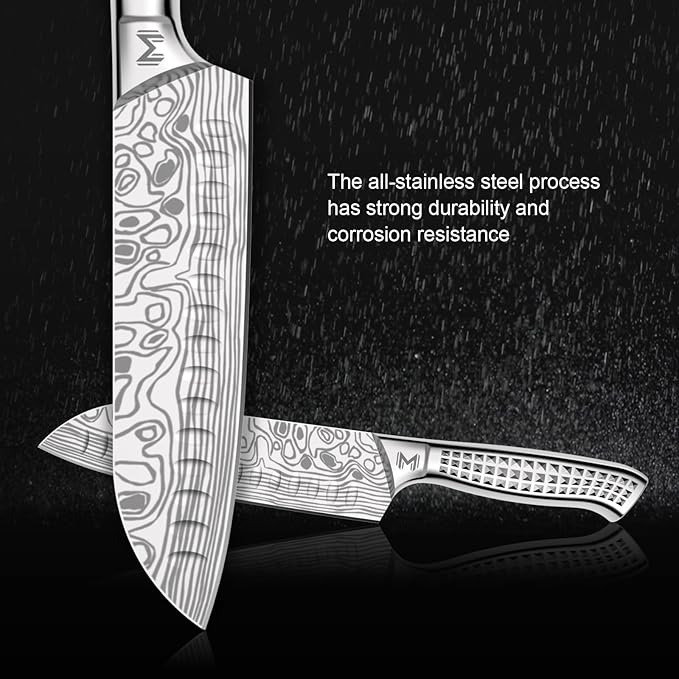 12PCS Portable Knife Set,High Carbon Stainless Steel Professional Kitchen Knife Set,Knife Sharpener With Knife Roll Bag,Suitable for Outdoor Travel,Camping,Barbecue