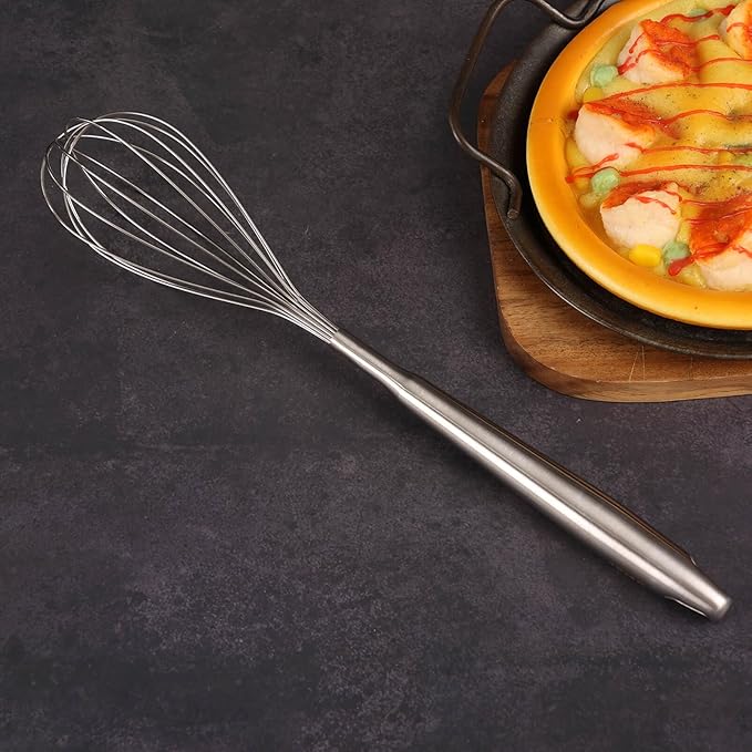 18/10 Stainless Steel Cooking Utensils Set - 16 PCS All Metal Serving Utensils, Kitchen Tools - Whisk, Masher, Fork, Tongs, Solid/Slotted Spoon, Spatula, Turner, Ladle, Skimmer, Pasta, Large Spoon Set
