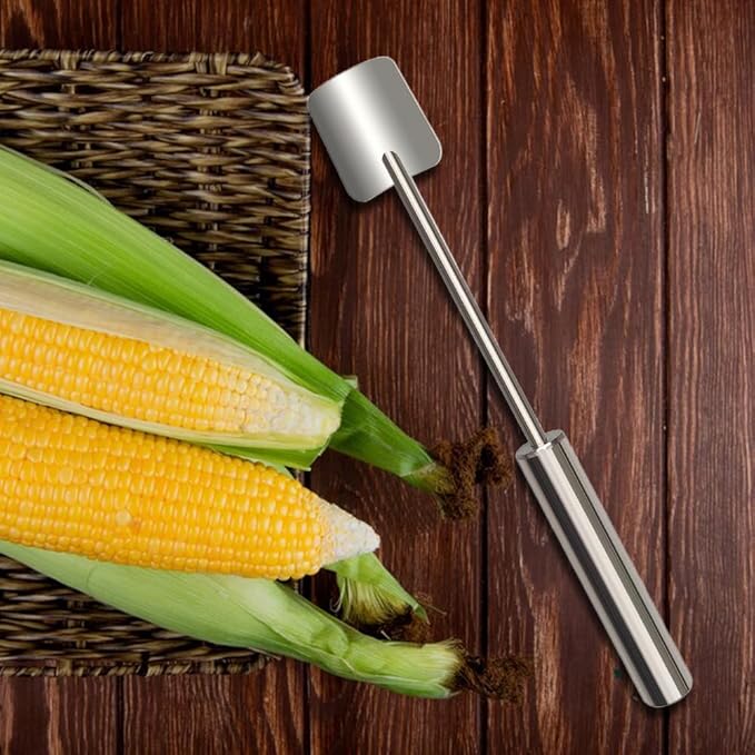 Easy Clean Corn Cob Peeler, 2025 New Corn Peeler for Corn on the Cob, Upgrade Corn Cob Stripper Corn on the Cob Remover, Stainless Steel Corn Stripping Tool for Home Kitchen and Restaurant Chef (2)