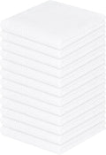 Homaxy 100% Cotton Waffle Weave Kitchen Dish Cloths, Ultra Soft Absorbent Quick Drying Dish Towels, 12 x 12 Inches, 12-Pack, White