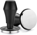 Normcore 58mm Coffee Tamper V4.1 with Click Feedback, Self-Leveling Spring-Loaded Design, 304 Stainless Steel Flat Base for 58mm Espresso Portafilters, Black Anodized Aluminum Handle