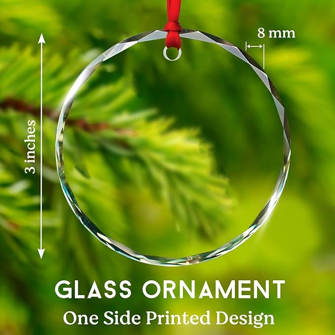 Recording Vocals Instrument Xmas Glass Ornament, Personalized Musical Instrument Christmas Ornament Gifts for Singer Vocalist, Custom Text & Name Singer Recording Vocals Glass Ornament Christmas 2025