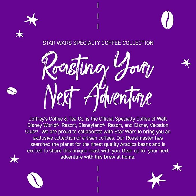 Joffrey's Coffee - STAR WARS™ Dark Side Blend, STAR WARS Licensed Coffee Collection, Artisan Dark Roast, Strong & Smooth Taste, Brew or French Press (Ground, 11oz)