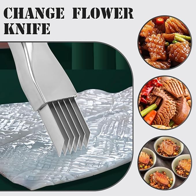Shred Silk The Knife, 2025 Upgrade Green Onion Cutter Stainless Steel Chopped Kitchen Slicing Tool Cutter for Vegetables Onion Garlic, Multifunctional Kitchen Food Vegetable Cutter (1Pack)