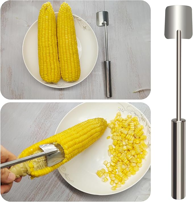 Corn Peeler, Corn on the Cob Remover, Suitable for Home Kitchens, Restaurant Chefs, Outdoor Dining Enthusiasts, Fast and Safe, (2 Pcs)